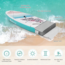 Load image into Gallery viewer, 10.5 ft Inflatable Stand Up Paddle Board Surfboard with Aluminum Paddle Pump-10.5 ft