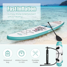Load image into Gallery viewer, 10.5 ft Inflatable Stand Up Paddle Board Surfboard with Aluminum Paddle Pump-11 ft