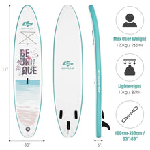 Load image into Gallery viewer, 10.5 ft Inflatable Stand Up Paddle Board Surfboard with Aluminum Paddle Pump-11 ft