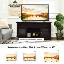 Load image into Gallery viewer, TV Stand Media Console with Drawers Cabinets-Brown