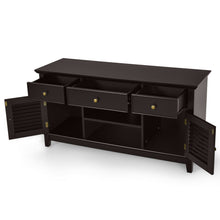 Load image into Gallery viewer, TV Stand Media Console with Drawers Cabinets-Brown