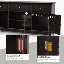 Load image into Gallery viewer, TV Stand Media Console with Drawers Cabinets-Brown