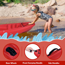 Load image into Gallery viewer, 6ft Youth Kids Kayak with Bonus Paddle and Folding Backrest for Kid Over 5-Red