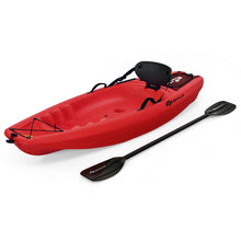 Load image into Gallery viewer, 6ft Youth Kids Kayak with Bonus Paddle and Folding Backrest for Kid Over 5-Red