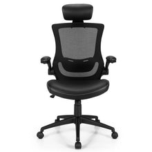 Load image into Gallery viewer, High-Back Executive Chair with Adjustable Lumbar Support and Headrest-Black