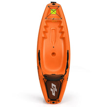 Load image into Gallery viewer, 6ft Youth Kids Kayak with Bonus Paddle and Folding Backrest for Kid Over 5-Orange