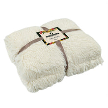 Load image into Gallery viewer, Double Sided 88 x 77 Inch Throw Blanket Machine Washable-Beige