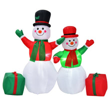 Load image into Gallery viewer, 6 Feet Christmas Inflatable Snowmen Blow Up Christmas Decoration