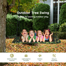 Load image into Gallery viewer, 60 Inches Platform Tree Swing Outdoor with 2 Hanging Straps-Camouflage