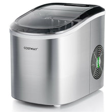 Load image into Gallery viewer, 2.2 L Portable Ice Cube Maker with Bullet Shaped Ice Cube-Gray