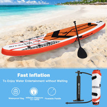 Load image into Gallery viewer, 10.5 Feet Inflatable Stand Up Paddle Board with Carrying Bag and Aluminum Paddle-M