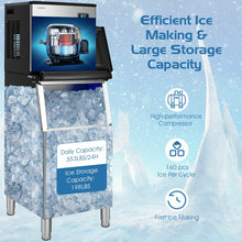 Load image into Gallery viewer, 353LBS/24H Split Commercial Ice Maker with 198 LBS Storage Bin