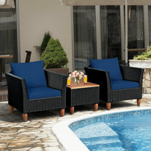 Load image into Gallery viewer, 3 Pieces Outdoor Patio Rattan Furniture Set