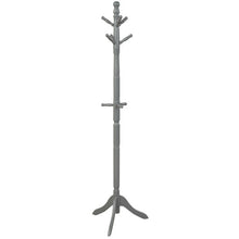 Load image into Gallery viewer, Adjustable Free Standing Wooden Coat Rack-Gray