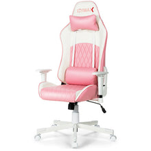 Load image into Gallery viewer, Ergonomic High Back Computer Desk Chair with Headrest and Lumbar Support-Pink