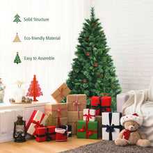 Load image into Gallery viewer, 6 Feet Pre-Lit Christmas Spruce Tree with 790 Tips and 350 Lights