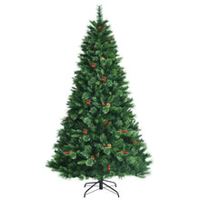 Load image into Gallery viewer, 7 Feet Pre-Lit Christmas Spruce Tree with 1198 Tips and 500 Lights-7 ft