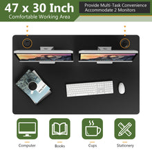 Load image into Gallery viewer, 47'' x 30'' Universal Tabletop for Standard and Standing Desk Frame-Black