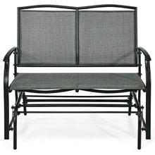 Load image into Gallery viewer, Iron Patio Rocking Chair for Outdoor Backyard and Lawn-Gray