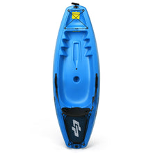 Load image into Gallery viewer, 6ft Youth Kids Kayak with Bonus Paddle and Folding Backrest for Kid Over 5-Blue