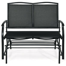 Load image into Gallery viewer, Iron Patio Rocking Chair for Outdoor Backyard and Lawn-Black