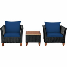 Load image into Gallery viewer, 3 Pieces Outdoor Patio Rattan Furniture Set