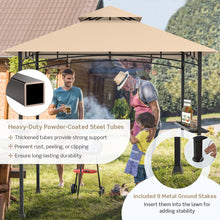 Load image into Gallery viewer, 8 x 5 Feet 2-Tier BBQ Grill Gazebo Barbecue Canopy