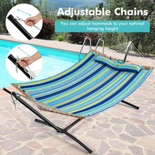 Load image into Gallery viewer, Patio Hammock Foldable Portable Swing Chair Bed with Detachable Pillow