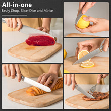 Load image into Gallery viewer, 16-Piece Stainless Stee Kitchen Knife Set with Sharpener