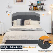 Load image into Gallery viewer, Platform Bed Frame with 4 Storage Drawers Adjustable Headboard