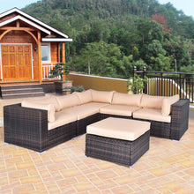 Load image into Gallery viewer, 6 pcs Outdoor Rattan Wicker Furniture Set