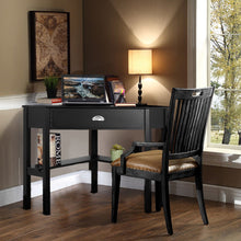 Load image into Gallery viewer, Corner Wooden PC Laptop Computer Desk-Black