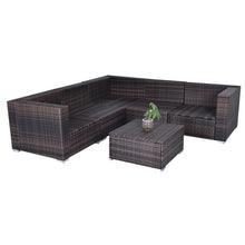 Load image into Gallery viewer, 6 pcs Outdoor Rattan Wicker Furniture Set