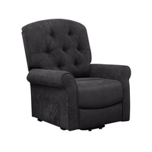 Load image into Gallery viewer, Recliner Chair Sofa for Elderly with Side Pocket and Remote Control-Black