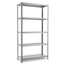 Load image into Gallery viewer, 74 Inch 5-Tier Adjustable Heavy Duty Garage Metal Storage Rack