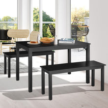 Load image into Gallery viewer, 3PCS Modern Studio Collection Table Dining Set -Black