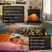 Load image into Gallery viewer, 32 Inch Electric Fireplace with Mantel and Remote Control