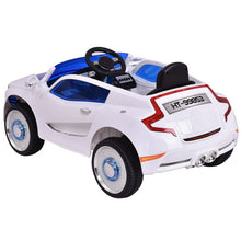 Load image into Gallery viewer, 12 V Kids Remote Control Opening Doors Riding Car with LED Lights-White
