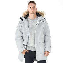 Load image into Gallery viewer, Men's Hooded Insulated Winter Puffer Parka Coat-Gray-XXXL