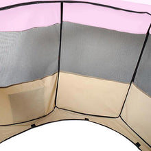 Load image into Gallery viewer, 60"Pet Dog Kennel Fence Puppy Soft Playpen Exercise Folding Crate W/Bag Zip-pink
