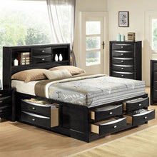 Load image into Gallery viewer, Storage Bed Furniture with Drawers Bookcase Headboard-Queen Size
