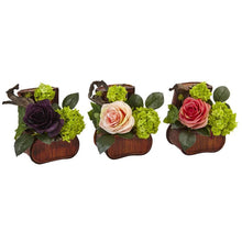 Load image into Gallery viewer, Rose and Mini Green in Chest (Set of 3)