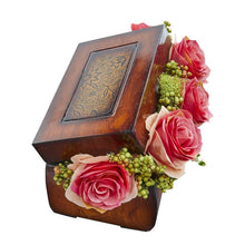 Load image into Gallery viewer, Roses Artificial Arrangement in Decorative Chest