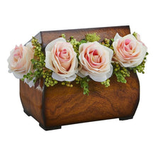 Load image into Gallery viewer, Roses Artificial Arrangement in Decorative Chest