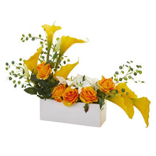 Load image into Gallery viewer, Mixed Lily and Rose Artificial Arrangement