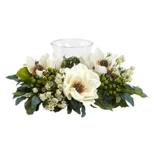 Load image into Gallery viewer, Magnolia Candelabrum Silk Flower Arrangement