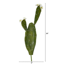 Load image into Gallery viewer, 24" Flowering Cactus Artificial Plant (Set of 4)