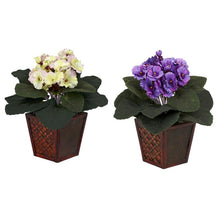 Load image into Gallery viewer, African Violet w/Vase Silk Plant (Set of 2)
