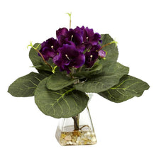 Load image into Gallery viewer, Gloxina w/Vase Silk Plant