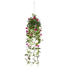 Load image into Gallery viewer, 30" Petunia Hanging Basket Artificial Plant